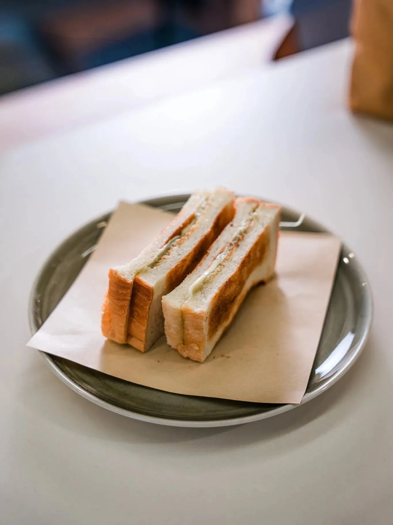 White bread toast with Royal Kaya and butter, cut into fingers