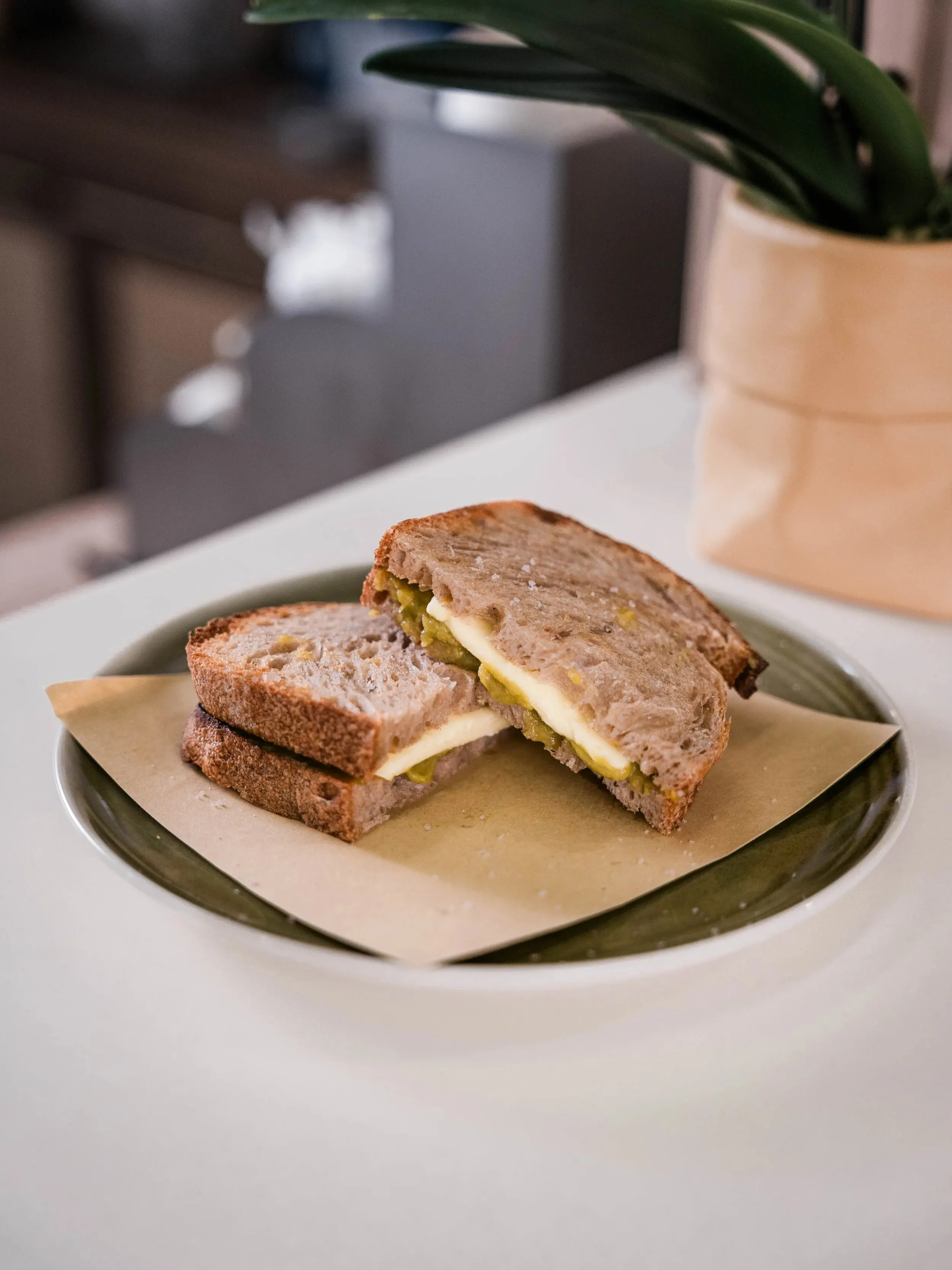 Genista Ln sourdough kaya-butter toast served on a plate