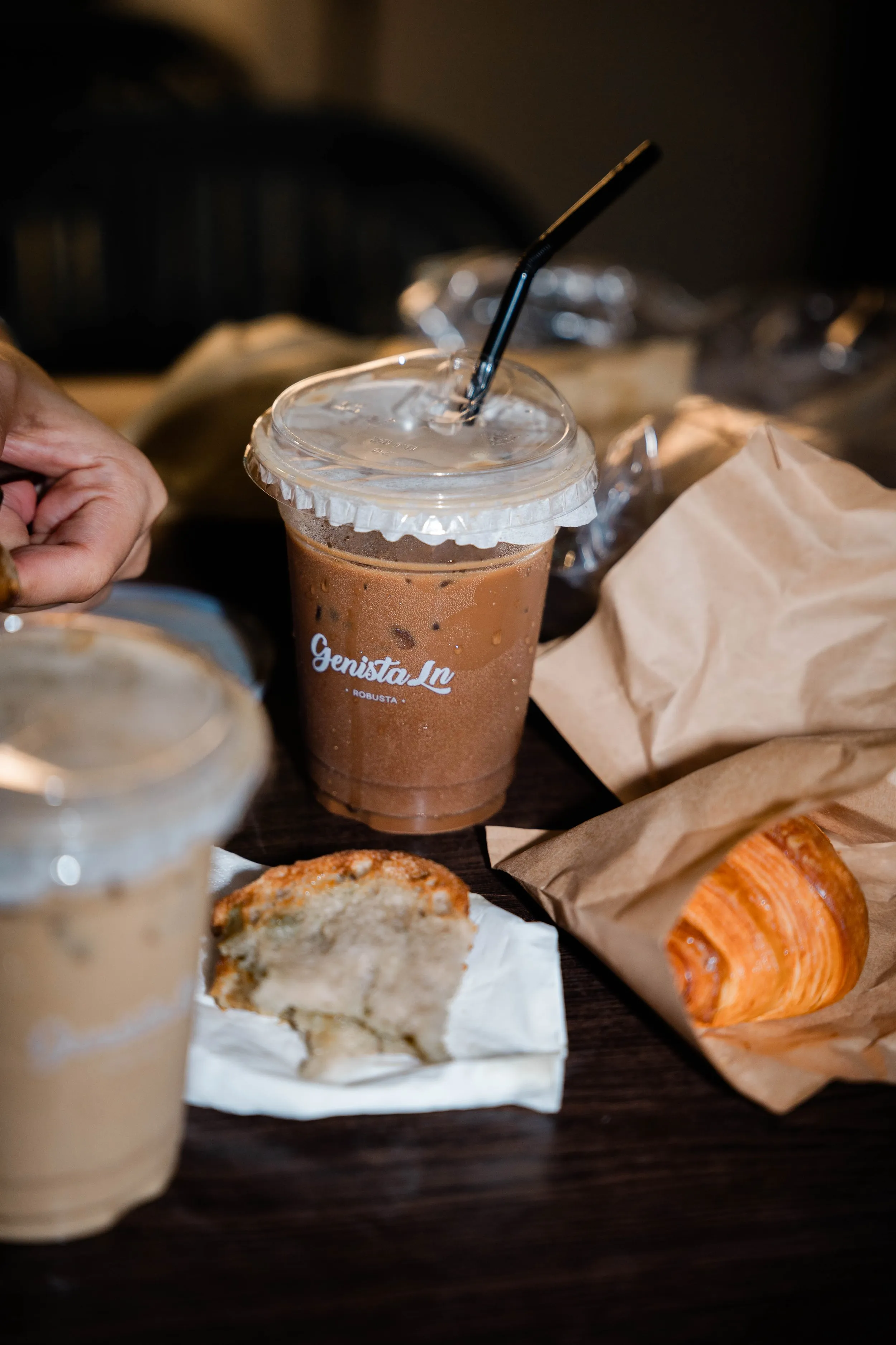 Iced kopi and in-house bakes from Genista Ln