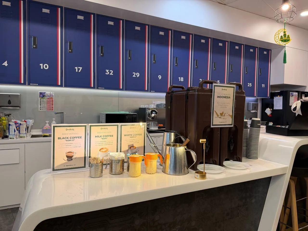 Genista Ln kopi cart at the beIN corporate event, 2026